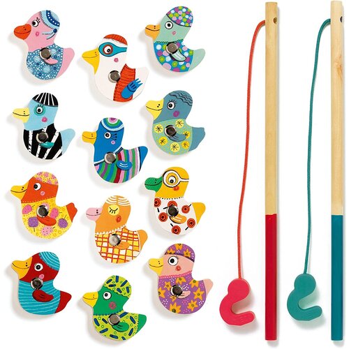 Djeco Houten visspel eendjes