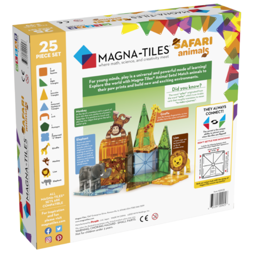 Magna-Tiles Magna-Tiles Jungle animals 25 st