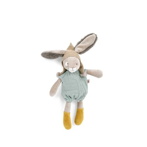 Moulin Roty Knuffelkonijntje groen 'Trois Petits Lapins' Moulin Roty Knuffelkonijntje groen 'Trois Petits Lapins'