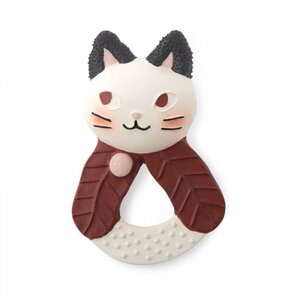 Moulin Roty Rubberen bijtspeeltje poes
