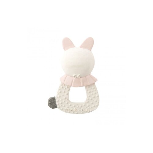 Moulin Roty Rubberen bijtspeeltje konijn 'Après la Pluie'