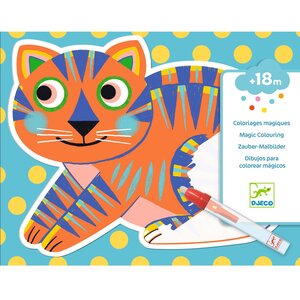 Djeco Waterkleurboek - Magisch kleuren 'Animalo-Ma' (+18m)
