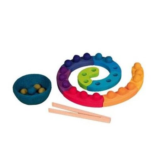 GOKI Goki Houten Kleursorteerspel Spiraal, 29dlg