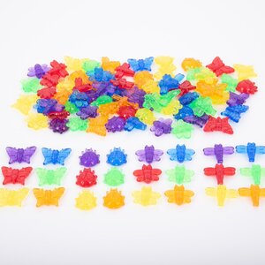 Tickit Doorschijnende Gekleurde Insecten (96st.)