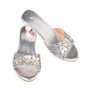 Souza Souza - Slipper hoge hak Mariona, zilver metallic mt. 27/28