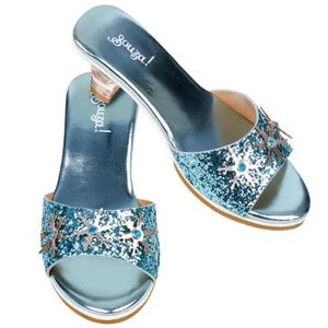 Souza Souza - Slipper hoge hak IJskoningin, l.blauw metallic, mt. 27/28