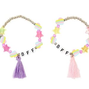 Souza Souza - Cadeauset BFF rainbow hartjes en sterren  - 2 armbanden