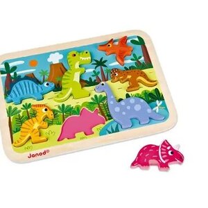 Janod Janod - Chuncky puzzel 'dinosaurussen' 7st