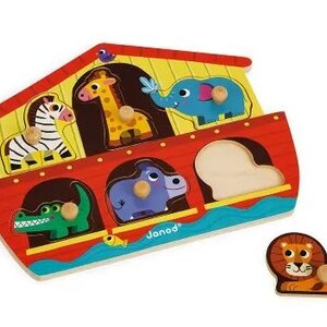 Janod Janod - Houten inlegpuzzel 'Ark van Noah' 6st