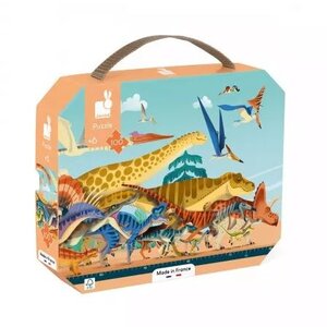 Janod Janod - Panoramische puzzel 'dino' 100st