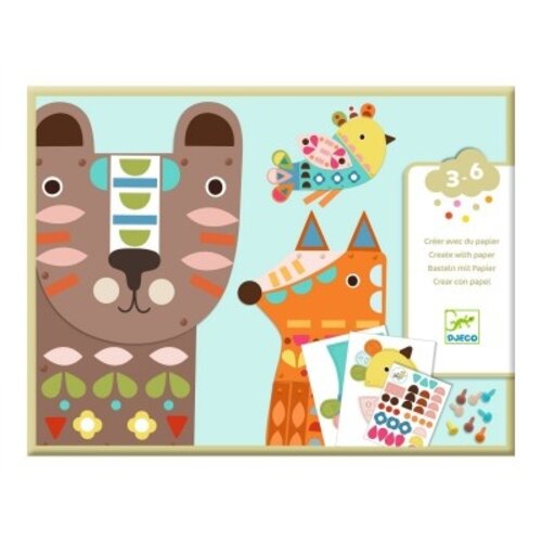 Djeco 3 reuzendieren maken en kleuren Djeco 3 reuzendieren maken en kleuren