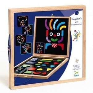 Djeco Spel - Magnetische Houten Koffer 'Geobonhomme' Djeco Spel - Magnetische Houten Koffer 'Geobonhomme'