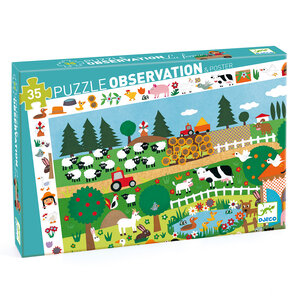 Djeco De boerderij -35 st - observatiepuzzel