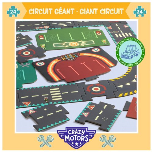 Djeco Gigantisch circuit crazy Motors