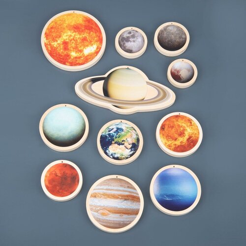 Tickit Tickit Houten zonnestelselschijven Tickit Tickit Houten zonnestelselschijven