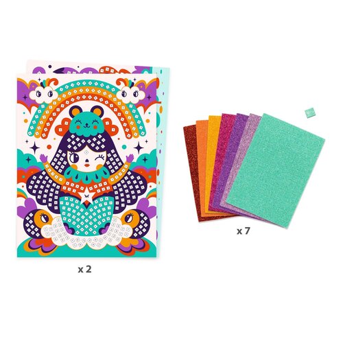 Djeco Mozaïek 'Kokeshi's'