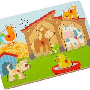 Haba Geluidenpuzzel - Op de boerderij