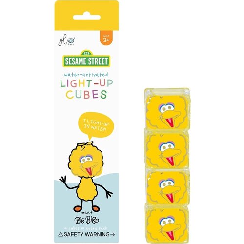 glopals Glopals light up cubes - 4stuks Big Bird sesamstraat glopals Glopals light up cubes - 4stuks Big Bird sesamstraat