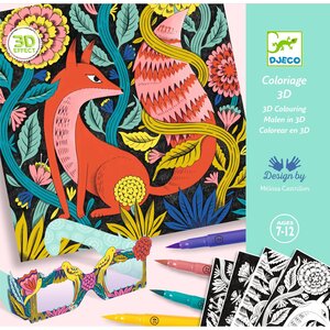 Djeco Knutseldoos - 3D Kleuren 'fantasiebos' (7-12j)