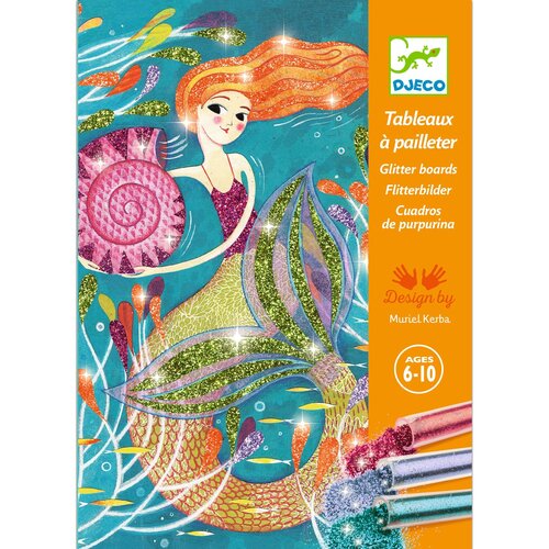 Djeco Knutseldoos glitterpoeder 'Zeemeermin'