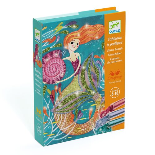 Djeco Knutseldoos glitterpoeder 'Zeemeermin'
