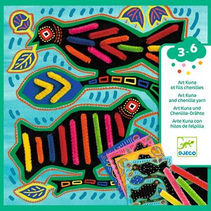 Djeco Knutseldoos - Rijgen chenilledraad 'Zeer zacht' (3-6j)