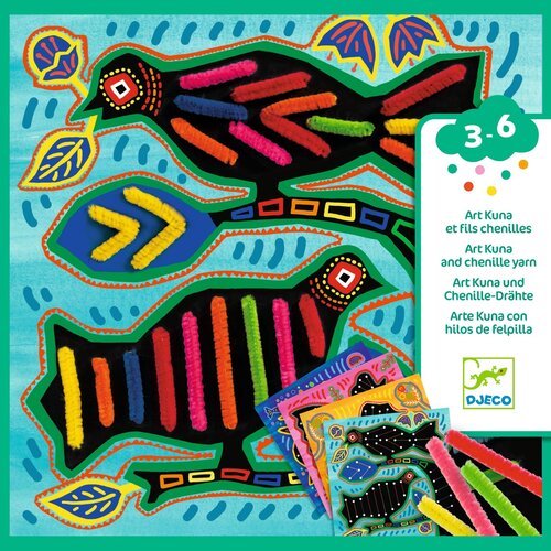 Djeco Djeco - Knutseldoos rijgen chenilledraad 'Zeer zacht'