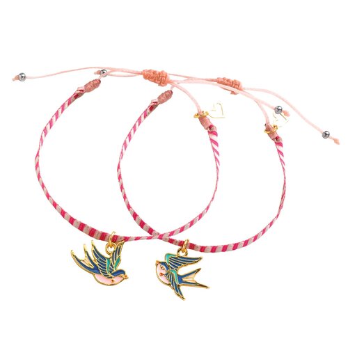 Djeco Juwelen met koordjes 'Vogels'