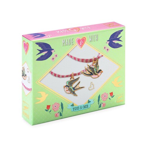Djeco Juwelen met koordjes 'Vogels'