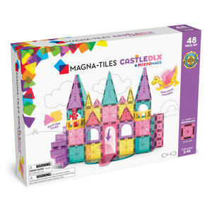Magna-Tiles MAGNA-TILES® CASTLE DLX + microMAGS 48 Piece Set