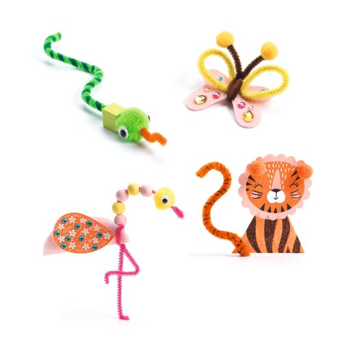 Djeco Knutseldoos - Creativity box 'Jungledieren' (3-6j)