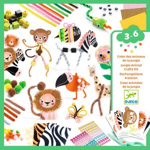 Djeco Knutseldoos - Creativity box 'Jungledieren' (3-6j)