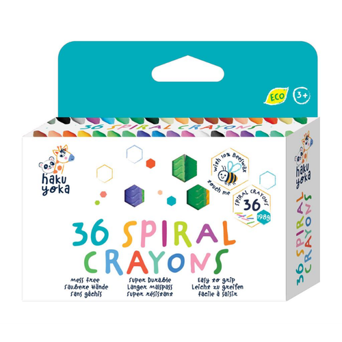 Haku Yoka Spiraalkrijtjes - 36 stuks Haku Yoka Spiraalkrijtjes - 36 stuks