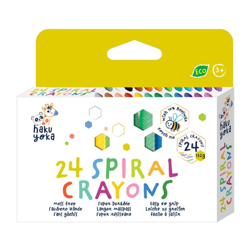 Haku Yoka Spiraalkrijtjes - 24 stuks Haku Yoka Spiraalkrijtjes - 24 stuks