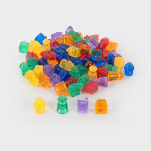 Tickit Doorschijnende Gekleurde Huizen (72st.)