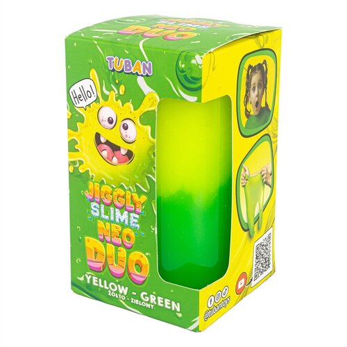 Tuban Tuban - Jiggly Slime Neo Duo - Yellow Green 430 g Tuban Tuban - Jiggly Slime Neo Duo - Yellow Green 430 g