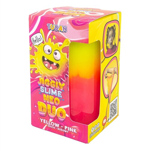 Tuban Tuban - Jiggly Slime Neo Duo - Yellow Pink 430 g Tuban Tuban - Jiggly Slime Neo Duo - Yellow Pink 430 g
