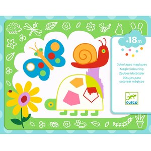 Djeco Waterkleurboek - Magisch kleuren 'Magisch' (+18m)