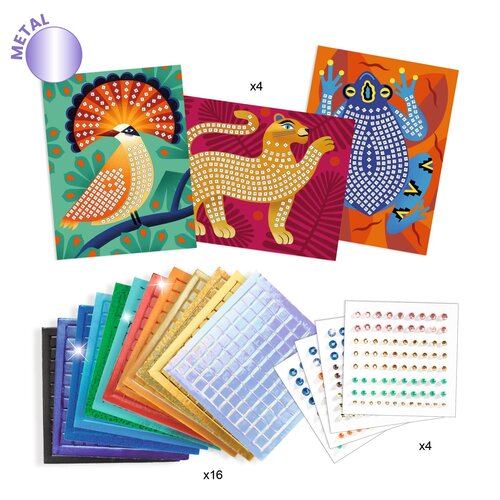 Djeco Knutseldoos - Mozaïek 'Jungle' (7-12j) Djeco Knutseldoos - Mozaïek 'Jungle' (7-12j)