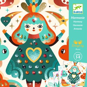 Djeco Knutseldoos - Metalliseren & Steentjes 'Harmony' (5-8j)