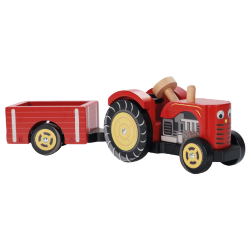 Le Toy Van LTV - Farmyard Tractor & Trailer - FSC 100% Le Toy Van LTV - Farmyard Tractor & Trailer - FSC 100%