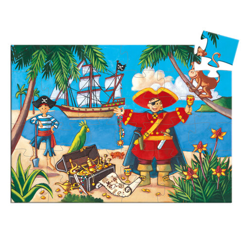Djeco Puzzel 'piraat en schat' 36 st