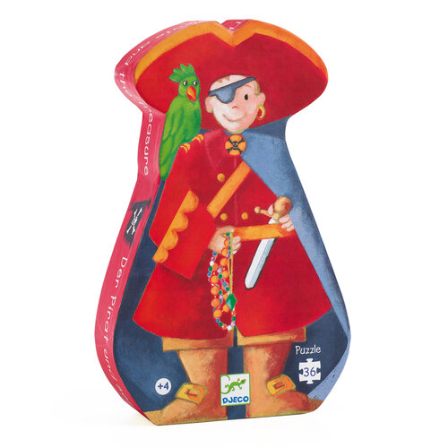 Djeco Puzzel 'piraat en schat' 36 st