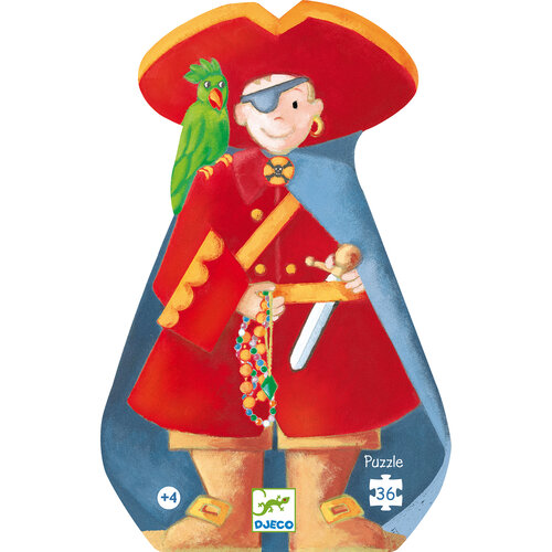 Djeco Puzzel 'piraat en schat' 36 st