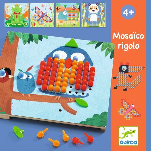 Djeco Steeknagels 'Mosaïco rigolo'