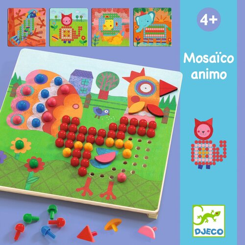 Djeco Spel - Steeknagels 'Mosaïco Animo' (+4j) Djeco Spel - Steeknagels 'Mosaïco Animo' (+4j)
