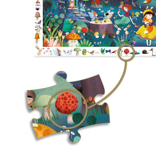 Djeco Puzzel 'betoverd bos', 100 st