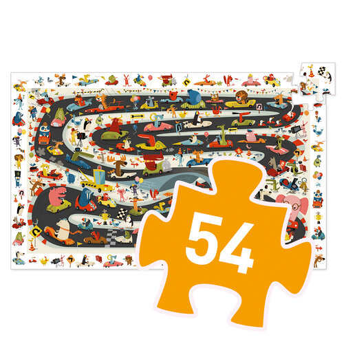Djeco Puzzel Autorally 54 st