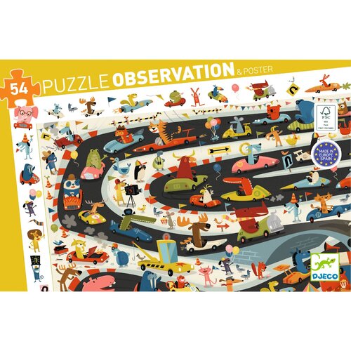 Djeco Puzzel Autorally 54 st