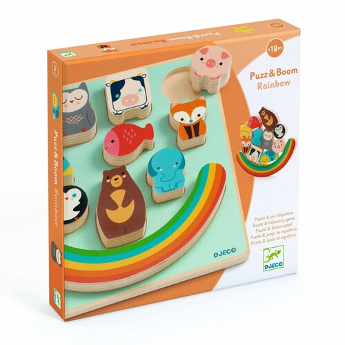 Djeco Puzzel - Inlegpuzzel + evenwichtsspel 'Puzz & Boom' (+18m)